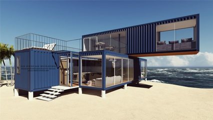 網(wǎng)紅集裝箱房集裝箱民宿酒店定制商業(yè)街景點(diǎn)小吃街